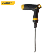 Powerful tool T-type ratchet telescopic dual-purpose screwdriver three-way adjustment with magnetic screwdriver DL626012