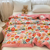 New AB noodle bean soybean soybean bean washed cotton and hemp precious heat quilt for student dorm