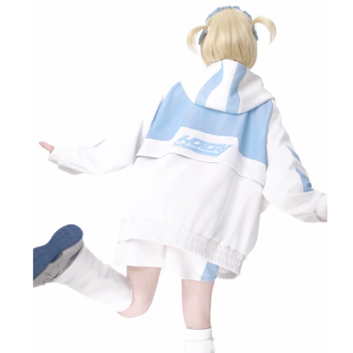 [Виртуальный возраст] горячий сестренка Litto Morning Jacket, серо -белая красная и черная вода цвет