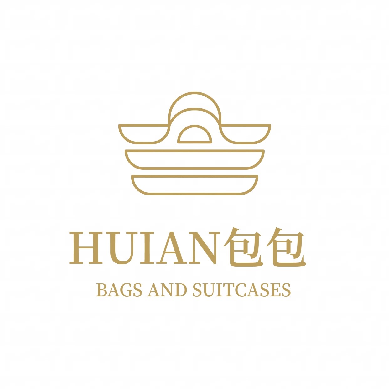 HUIAN箱包的LOGO