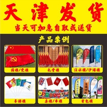 Tianjin flag party flag auditorium flag water injection flag beach flag guide flag table flag string flag backpack flag custom made