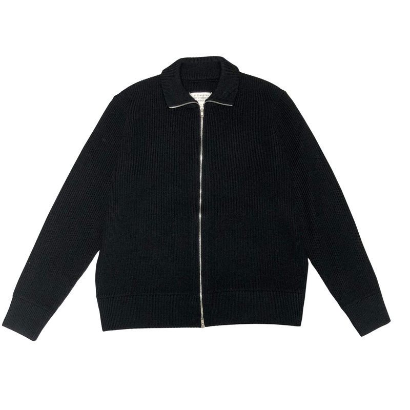 【Detachable Four-Corner Label】1200G High-Neck Double Zipper Warm Spring and Autumn Knitted Cardigan Sweater for Men