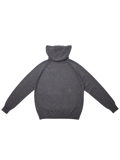 L&P-Stil, Old-Money-Stil, Sport-Stil, Reißverschluss, Kapuze, Strickpullover, Strickjacke, Grau, schlichter Frühling und Herbst für Männer und Frauen