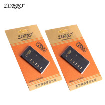 Zorro Kerosene Lighter Consumable Lighter Original Clothing Accessories Gold Mount Fire Stone 5 Grain Loading Spark Big Fire Rate High