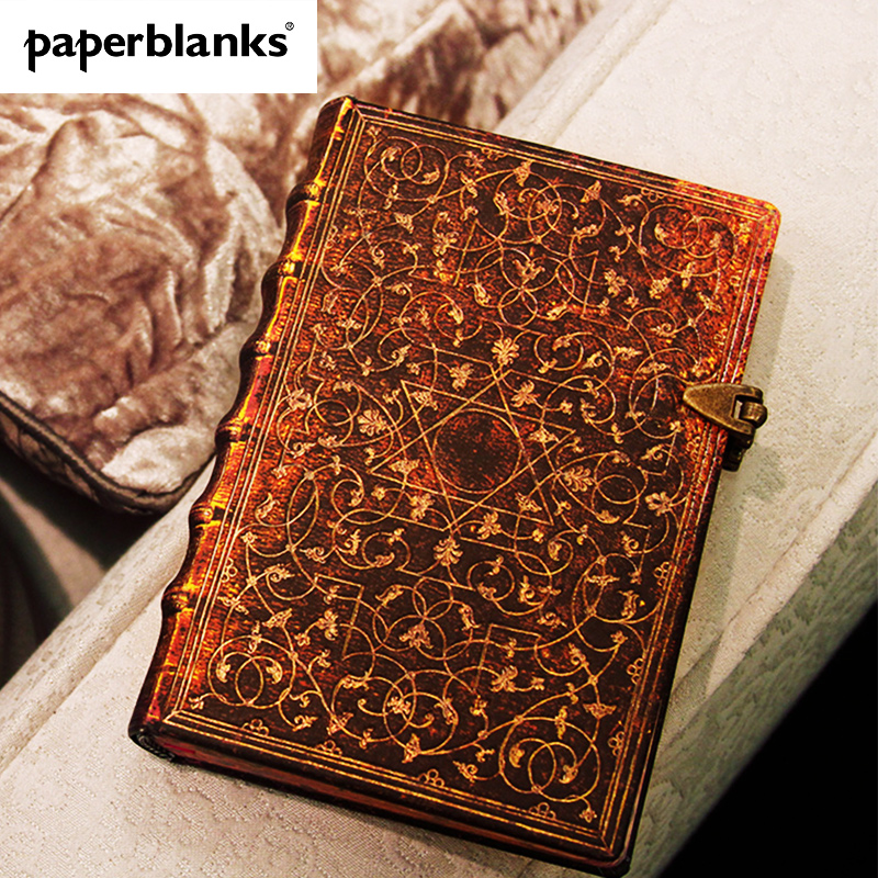 paperblanks grolier Glierau style notebooks notebooks notebooks notepad hands account retro presents no acid paper inner page hard face Transcript creative student gift stationery