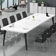 회의용 테이블 긴 테이블 사무실 작은 회의실 간단한 현대 협상 테이블과 의자 조합 간단한 대형 테이블 작업대
