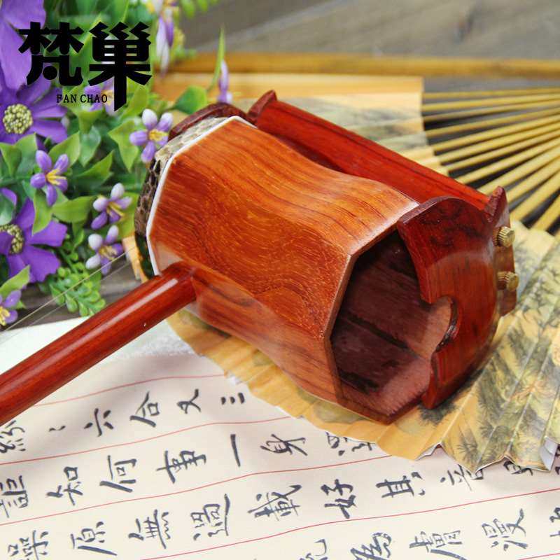 Sanskrit adult red wood flat 8 square with hood North band orchestra playing beginner performance Gauhu instrument BG-01-Taobao