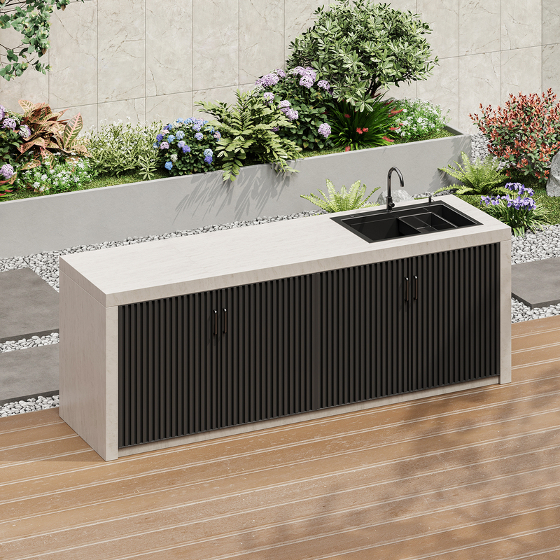 Outdoor Slate Countertop Courtyard Washbasin Outdoor Water Basin Integrated Wash Basin Sink Garden Washbasin Cabinet