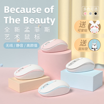 Bluetooth wireless mouse silent and rechargeable cute for girls suitable for men mac Apple Xiaomi air Lenovo Huawei
