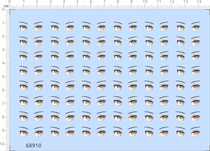 68910 full page glue saber eye water sticker paper model model water sticker water transfer custom-made custom-made