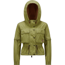 (Interest-free for 12 issues) Moncler Limosee Womens Removable Sleeve Hooded Outdoor Jacket