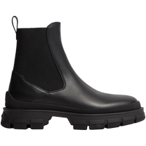 Moncler Moncler new autumn and winter Hevea womens leather Chelsea boots