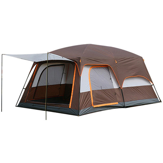 Arctic Wolf two-bedroom and one-living large tent outdoor camping rainproof and sunproof villa convenient folding camping supplies