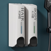 Soap dispenser wall-mounted press head shower gel shampoo hand soap dispenser bottle dispenser punch-free bathroom wholesale