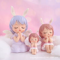 Creative resin craftsHome teenage cars ornaments birthday giftAnne baby cake decoration