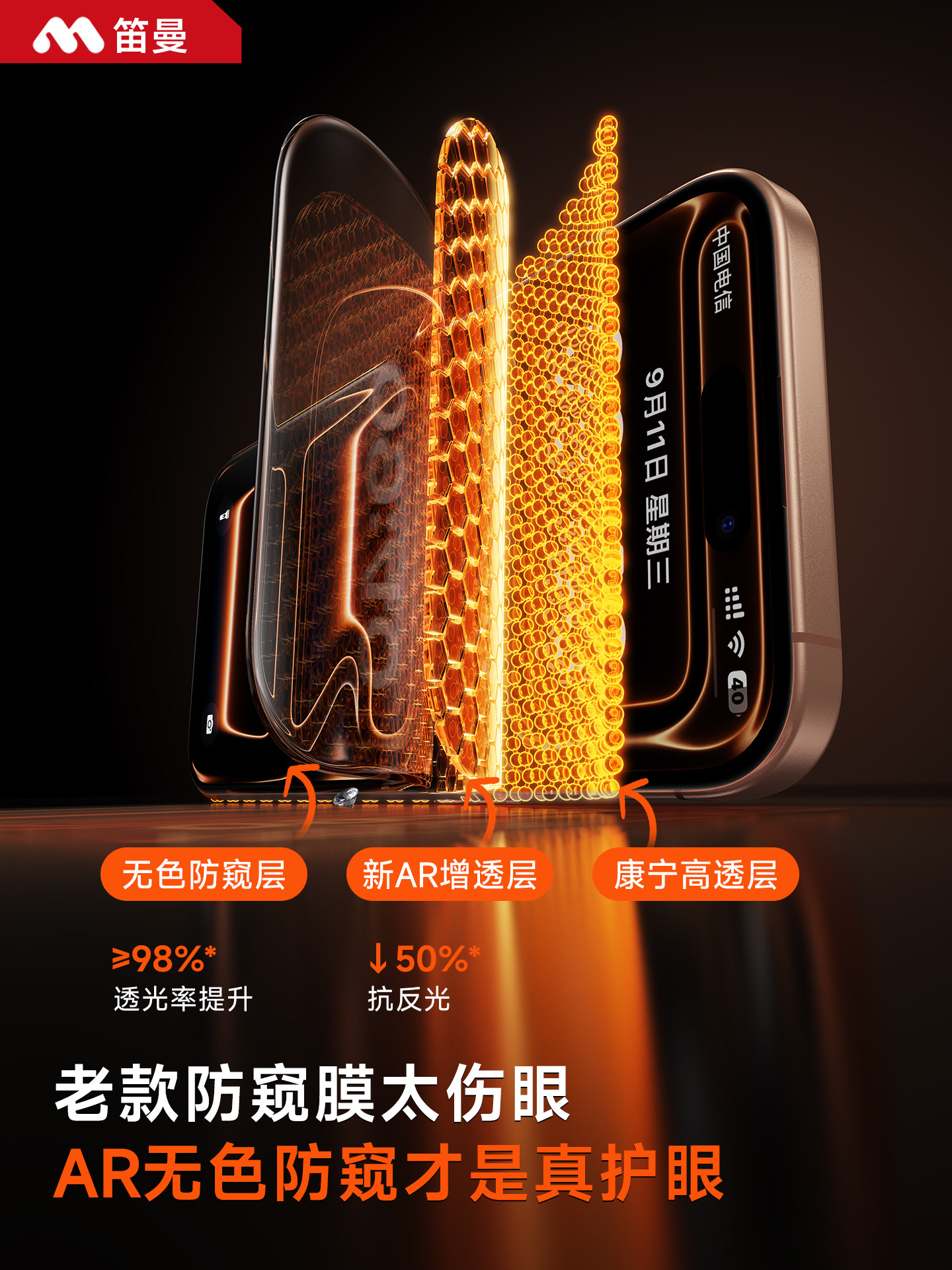 [American Corning 360] ° Colorless Anti-Peeping]Diman Is Suitable for Apple 17Promax Tempered Glass Film, Anti-Peeping New Model Iphone17Air Phone Screen Protector, 17Pro High-Definition 16/15 Protective Film.