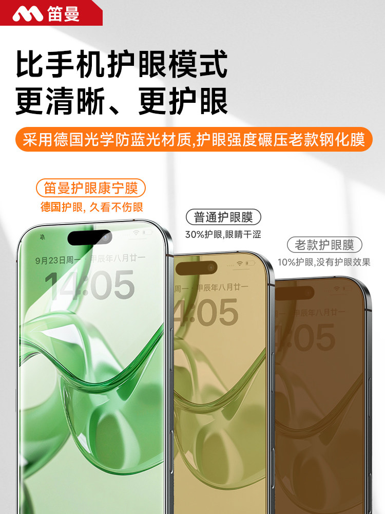 [Us Corning Ar Eye Protection] Diman Is Suitable for iPhone 17 Pro Tempered Glass Film, Apple 16 Pro Max Phone Plus Screen Protector, 15 Plus Anti-Blue Light, 14 Anti-Peeping, New Model 13