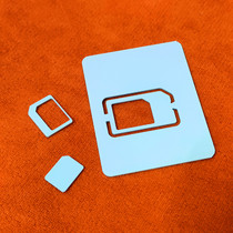 Pure color phone SIM card sleeve PVC reduction card big kato no film Nano restore the whole card small card bigger and medium card