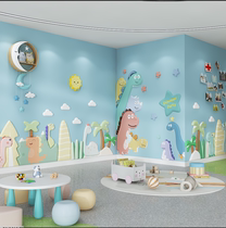 Anti-collision soft wall surround childrens room wall decoration sales department wall stickers background wall kindergarten early education center