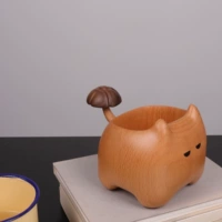 Настольный держатель для ручек из натурального дерева, система хранения, пульт