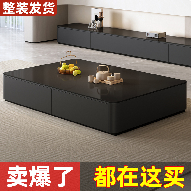 コーヒーテーブルリビングルームホーム2025新しいホットスタイルライト高級ティーテーブル小さなアパートハイエンドフロアコーヒーテーブルテレビキャビネットの組み合わせ