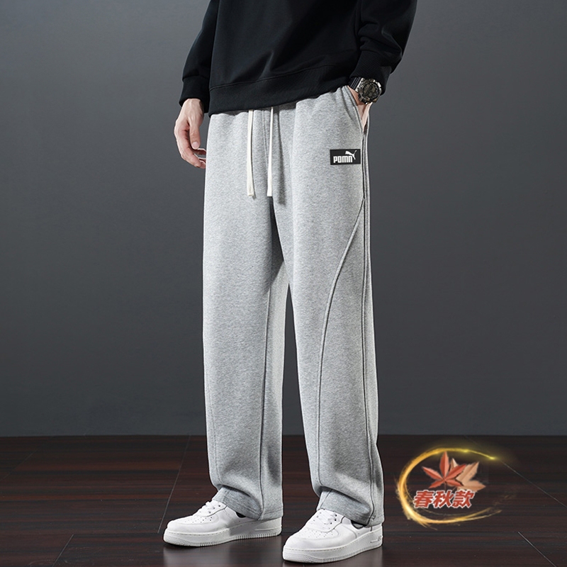 Outlet Store Men's Pants 2026 Summer New Straight-Leg Casual Trousers Trendy American Style Plus Size Pure Cotton Sweatpants