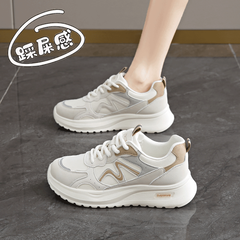 High-Quality Lightweight Soft-Soled Sneakers for Women, 2025 Spring New Versatile Dad Shoes, Casual Women's Shoes, White Shoes
