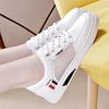 Tmall Genuine Leather White Sneakers for Women 2025 Summer New Mesh Breathable Sports Sneakers Lightweight Casual Shoes for Women