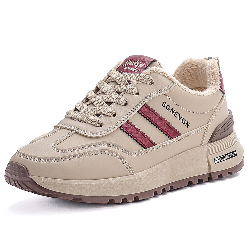 soft sole Soft-Soled Sports Casual Shoes for Women 2025 New Autumn and Winter Hot-Selling Non-Slip Waterproof Fleece-Lined Warm Cotton Shoes