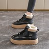 Cold-Resistant and Warm Snow Cotton Boots for Women, Winter Fleece-Lined and Thickened High-Top Sneakers, Thick-Soled Short Boots, Northeastern Large Cotton Shoes for Women