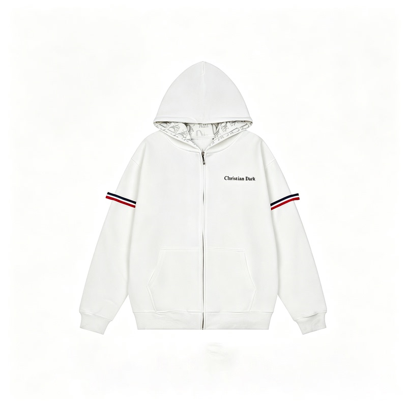Bodk American Retro Lettered Hooded Zipper Sweatshirt for Men and Women, Loose Casual Long-Sleeved Red and Blue Webbing Jacket Bodk American Retro Lettered Hooded Zipper Sweatshirt for Men and Women, Loose Casual Long-Sleeved Red and Blue Webbing Jacket