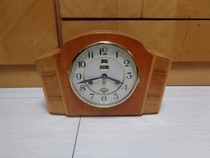 Collection of nostalgia - rare old table clock with large numbers and 555 brand sun moon and stars dual calendar made in Shanghai (