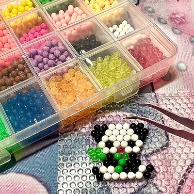 Водный туман волшебный бусин Прозрачный хрустальный жемчужный волшебный бусин ручной работы ручной работы с конденсированной бусиной детской игрушечной девушки Pindrops