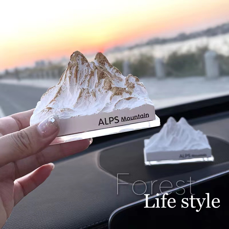 Glow-In-The-Dark Alpine Mountain Car Interior Decoration Snow Mountain Aroma Stone Car Dashboard Fragrance Car Perfume for Women Glow-In-The-Dark Alpine Mountain Car Interior Decoration Snow Mountain Aroma Stone Car Dashboard Fragrance Car Perfume for Women