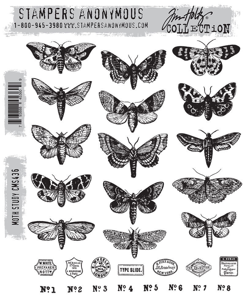 Tim Holtz CMS436 foam seal rubber stamp butterfly stampers-Taobao