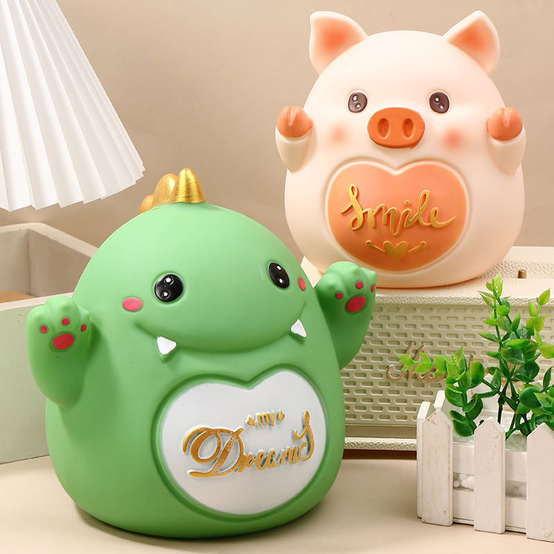 Cat Pig Rabbit Deposit Pot 2023 New cartoon Child male and female children only can't get in the big capacity anti-fall storage pot-Taobao