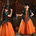 Halloween trẻ em trang phục dài tay phù thủy kinh dị ma cà rồng cô gái công chúa váy cosplay cô gái trang phục halloween 2022 google Trang phục haloween