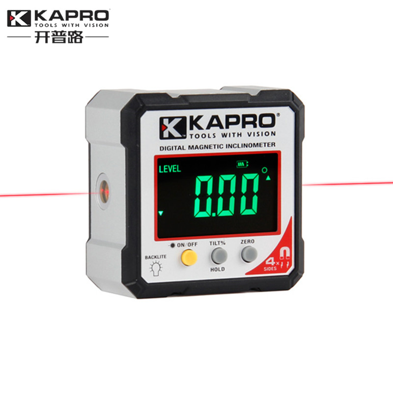 Open-way number of display inclinometers with laser 360 high-precision electronic angle ruler on four sides magnetic inclinometer 393L-Taobao