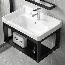 New balcony small washbasin bathroom washbasin pool simple small apartment household wall-mounted washbasin cabinet
