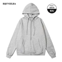 [Командный кардиган с капюшоном] Светло-серый W25-Оригинал