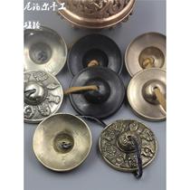 Pure copper bell-ringing bell-ringing copper-drawn Nepalese handmade Tibetan ethnic style percussion instrument bell-ringing jingle