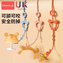 Baby pacifier anti-lost chain teether molar stick toy silicone anti-lost rope baby pacifier chain clip 2270