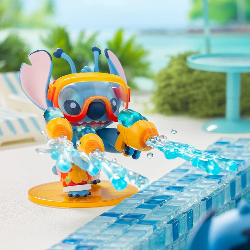 TOPTOY Disney Stitch Blind Box Summer Carnival Series Figure Stitch Cute Desktop Ornament