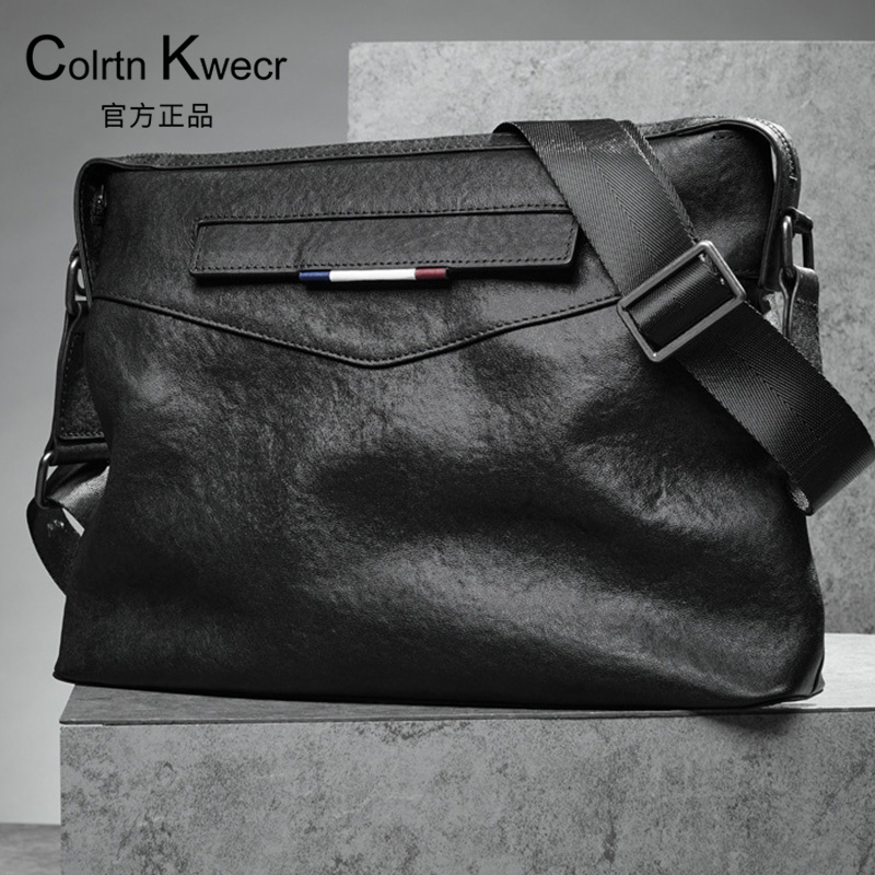 Colrtn Kwecr Brand Men's Bag Genuine Leather Men's Shoulder Bag Casual Business Large Capacity Popular Crossbody Backpack Colrtn Kwecr Brand Men's Bag Genuine Leather Men's Shoulder Bag Casual Business Large Capacity Popular Crossbody Backpack