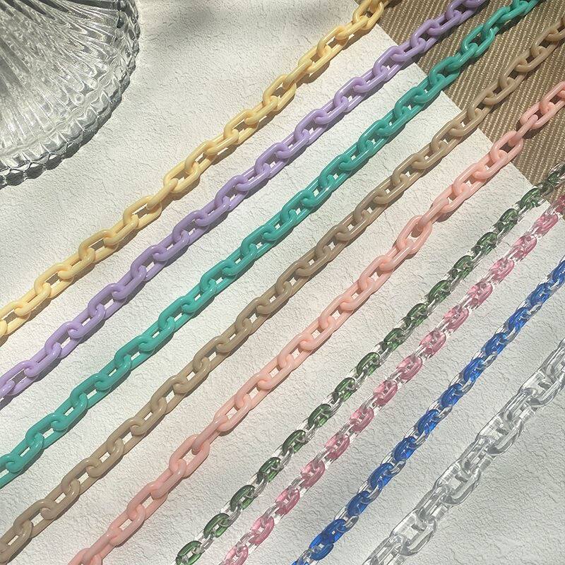 Acrylic Diy Mask Hanging Chain Anti-Loss Hanging Rope Mask Chain Mesh Red Hand Necklace Necklace Ornament Mask Chain 