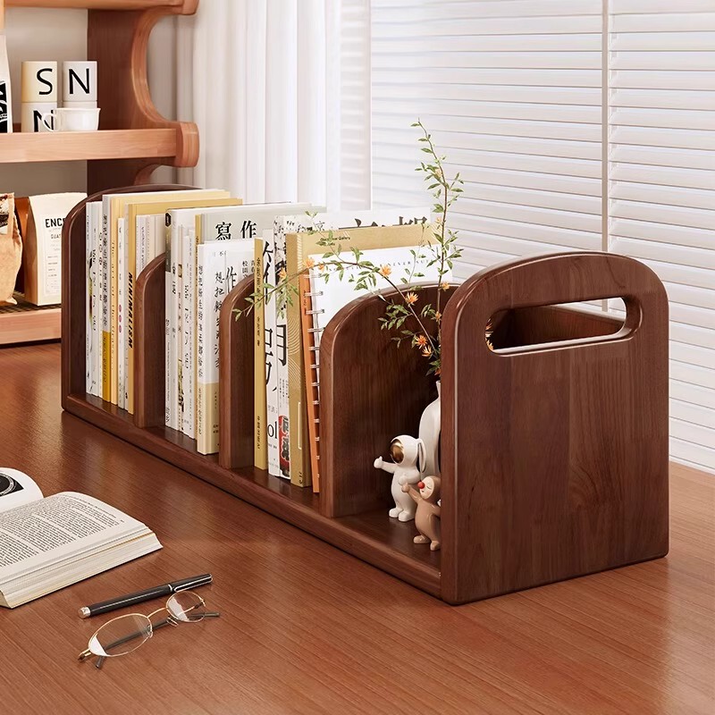 Solid Wood Desktop Bookshelf, Desk Storage Rack, Office Storage Transformation Tool, Desk Layered Extendable Small Bookcase Solid Wood Desktop Bookshelf, Desk Storage Rack, Office Storage Transformation Tool, Desk Layered Extendable Small Bookcase