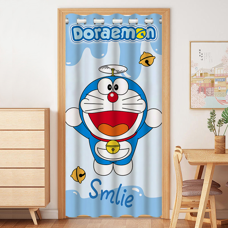 Doraemon Bedroom Air Conditioner Windproof and Cold-Proof Curtain, No-Drill Bathroom Partition Curtain, Kitchen Blocking Curtain Doraemon Bedroom Air Conditioner Windproof and Cold-Proof Curtain, No-Drill Bathroom Partition Curtain, Kitchen Blocking Curtain