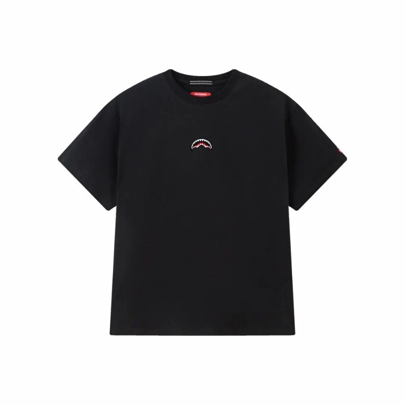 Sg Shark Small Logo American Retro Trendy Brand Heavyweight Pure Cotton Printed Short Sleeve T-Shirt Summer Tee Top