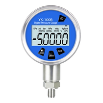 High-precision digital display pressure gauge rechargeable negative pressure water pressure air pressure oil pressure hydraulic pressure gauge shock-resistant digital smart meter