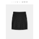 [Черная юбка] Тенсел с высоким поворотом